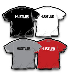picture of Hustler Classic T-shirt copyright © Pleasure Productions. Used by permission.