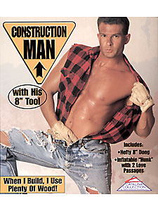 picture of Construction Man Male Love Doll copyright © Discrete On-Line. Used by permission.