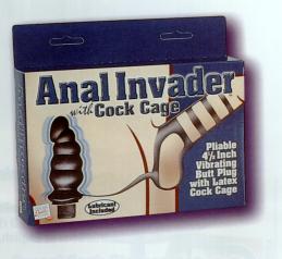 Anal Invader With Cock Cage - Anal Invader with Cock Cage