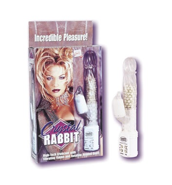 picture of Crystal Rabbit clitoral stimulator copyright © Giggles World. Used by permission.