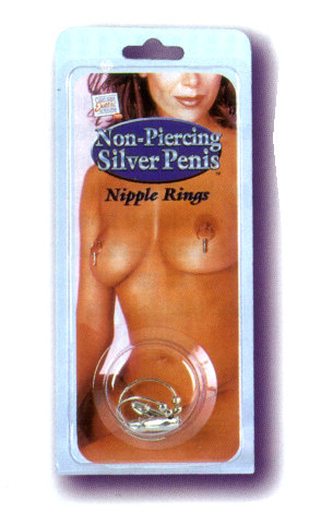 picture of Non-Piercing Gold Penis Nipple Rings copyright © Erotic Shopping. Used by permission.